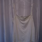 Cato Junior Size Ivory Solid/Lace Adjustable Spaghetti Strap Cami Sz XL PreOwned
