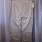 St. John's Bay Women's Stretch Stone Off White Beaded Capri Ankle Pants Sz 14 NW