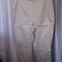 St. John's Bay Women's Stretch Stone Off White Beaded Capri Ankle Pants Sz 14 NW
