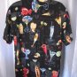 Paradise Found Men's Hawaiian Cocktail Print Button Down Shirt Sz L Pre-Owned
