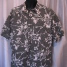 Cooke Street Honolulu Men's Green/White Button Down Hawaiian Shirt Sz XL Pre-Own