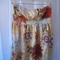 THX Junior Size Floral Strapless Shirt Sz M Tan/White/Brown/Rust Pre-Owned