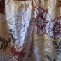 THX Junior Size Floral Strapless Shirt Sz M Tan/White/Brown/Rust Pre-Owned