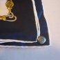 Flaviano Roma Women's Silk Blue/Gold/White Watch Scarf 30 in.Square Pre-Owned