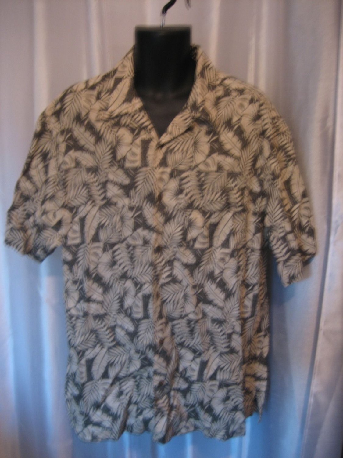 Woolrich Men's Green/Tan Button Down Hawaiian Shirt Sz 2X Pre-Owned USA
