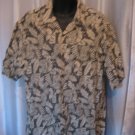 Woolrich Men's Green/Tan Button Down Hawaiian Shirt Sz 2X Pre-Owned USA