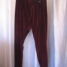 Lauren Ralph Lauren Women's Elastic Waist Wine Color Long Pants Sz L Pre-Owned