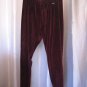 Lauren Ralph Lauren Women's Elastic Waist Wine Color Long Pants Sz L Pre-Owned