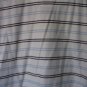 The Claremont Club Men's White/Blue/Grey Striped Polo Style Shirt Sz L Pre-Owned