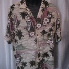 Winnie Fashions Men's Hawaiian/Surf Boards Button Down Rayon Shirt Sz L PreOwned