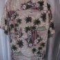 Winnie Fashions Men's Hawaiian/Surf Boards Button Down Rayon Shirt Sz L PreOwned