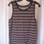 Kaun Men's Ships Wheel & Anchors Navy Blue/Red/White Tank Top Shirt Sz M Pre-Own