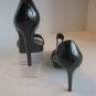 BCBG Girls Marco Women's Black Patent Leather Open Toe Shoe Sz 7 1/2 Pre-Owned