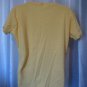 Yellow Junior Size Short Sleeve V Neck T Shirt Sz 2X NWNT 50%Cotton/50%Polyester
