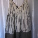 Calvin Klein Jeans Olive/Tan Tye Dye Junior Size Sleeveless Shirt/Top Sz M