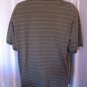 Puritan Men's Olive Green/Grey Button Front Collared Short Sleeve Shirt Sz L