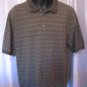 Puritan Men's Olive Green/Grey Button Front Collared Short Sleeve Shirt Sz L