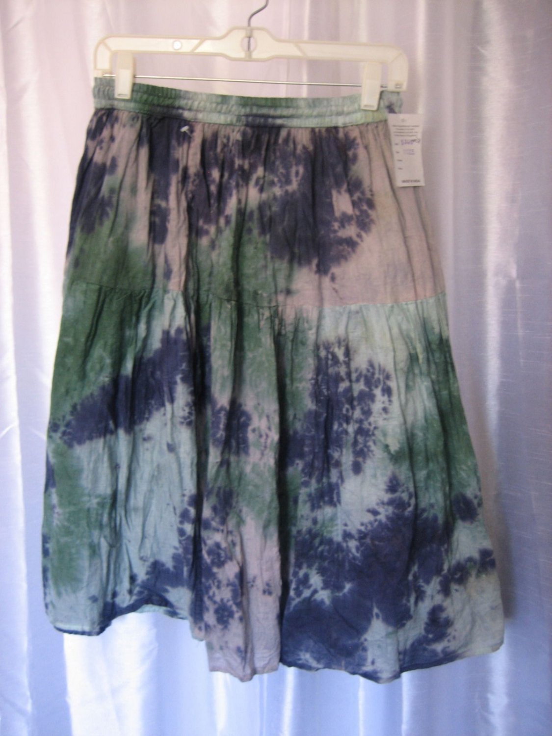 Kaaku Clothing Women's Junior Size Green/Blue/Grey Tye Dye Skirt Sz ...