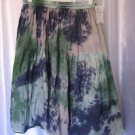 Kaaku Clothing Women's Junior Size Green/Blue/Grey Tye Dye Skirt Sz Free Size NW