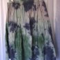 Kaaku Clothing Women's Junior Size Green/Blue/Grey Tye Dye Skirt Sz Free Size NW