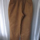 Lee Faux Suede Light Brown Boot Cut Pants Sz 10 Pre-Owned 100% Polyester