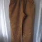 Lee Faux Suede Light Brown Boot Cut Pants Sz 10 Pre-Owned 100% Polyester
