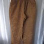Lee Faux Suede Light Brown Boot Cut Pants Sz 10 Pre-Owned 100% Polyester