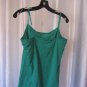 So Alahambra Junior Size Satin Trim Solid Green Cami 96%Cotton Sz XL NWWT