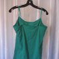 So Alahambra Junior Size Satin Trim Solid Green Cami 96%Cotton Sz XL NWWT
