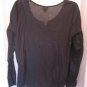Xhilaration Junior Size Black Sequined & Beaded Long Sleeve Tunic Shirt Sz XXL
