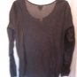 Xhilaration Junior Size Black Sequined & Beaded Long Sleeve Tunic Shirt Sz XXL