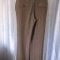 BCX Junior Size Taupe & White Pinstriped Long Dress Pants Size 13 New No Tags