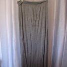 Max Studio Junior Size Heather Grey Maxi Elastic Fold Over Waist Skirt Sz L NWNT