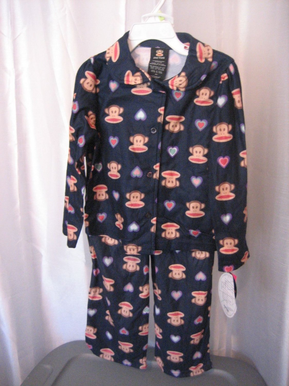Paul Frank Small Paul Infant Girl's Blue 2 Piece Pajama Set Sz 18M NWWT Top/Pant