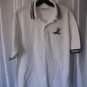 Walt Disney World Goofy Golfing Men's White Short Sleeve Collar Shirt Sz L