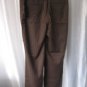 Merona Classic Fit  Junior Size Brown/Cream Pin Stripe Pants Sz 10 NWWT