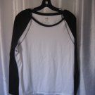 Athletic Works Junior Size Black & White Long Sleeve Shirt/Top Sz XL Pre-Owned
