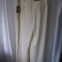 Merona Taylor Pant Junior Size Shell Strip Cream/Black Pin Striped Sz 10 NWWT