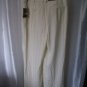 Merona Taylor Pant Junior Size Shell Strip Cream/Black Pin Striped Sz 10 NWWT