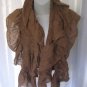 Bata and More Women's Long Brown Soft Scarf/Wrap 42 in.L x15 in.W 100%Acrylic NW