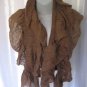 Bata and More Women's Long Brown Soft Scarf/Wrap 42 in.L x15 in.W 100%Acrylic NW