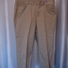 Amber Sun Aubrey Fit Women's Tan Capri/Cropped Pants 97% Cotton Sz 12 Pre-Owned