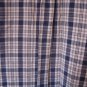 Cherokee Men's Blue/White Striped Button Down Short Sleeve Shirt Sz L Pre-Owned