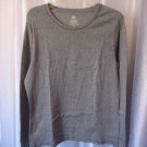 Faded Glory Junior Size Grey Long Sleeve Shirt/Top Sz XL (16-18) NWNT