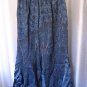 Blue Bell Shaped Skirt w/Copper Thread Junior Size Ankle Length Skirt Sz M