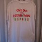USC Trojans Men's White Cotton T Shirt Chill Out with Otter Pops Sz L Pre-Owned