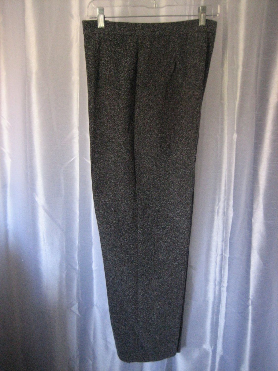 Jaclyn Smith Classic Black & Grey Dress Pants Sz 12 Pre-Owned 80% Polyester