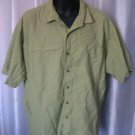 Mountain Hard Wear Men's Green Button Down Shirt Sz XL 70%Nylon/30%Polyester