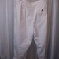 Liz Claiborne Women's White 100% Cotton Capri Pants Sz 14 Pre-Owned