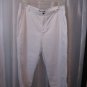 Liz Claiborne Women's White 100% Cotton Capri Pants Sz 14 Pre-Owned